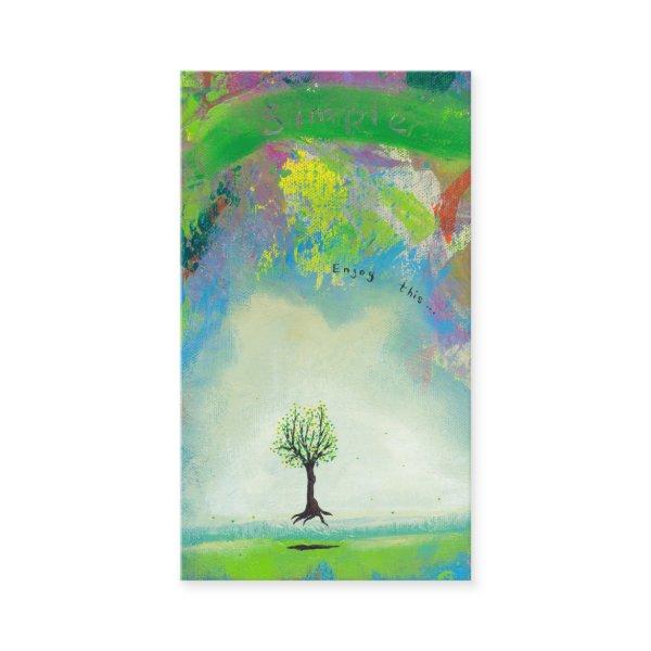 Floating tree colorful modern art In Motion Simple