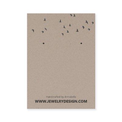 ©Flock of Birds Kraft Earring Jewelry Display