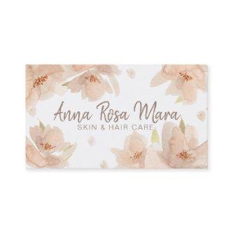 *~* Floral Abstract Beige Peach Soft Watercolor