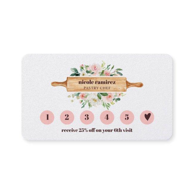 Floral Bakery Rolling Pin 6 Punch Loyalty