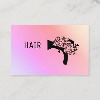 *~* Floral Blow Hair Dryer Flowers Pastel AP6