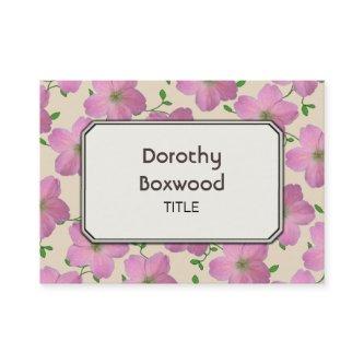 Floral Botanical Pink Geranium Customizable