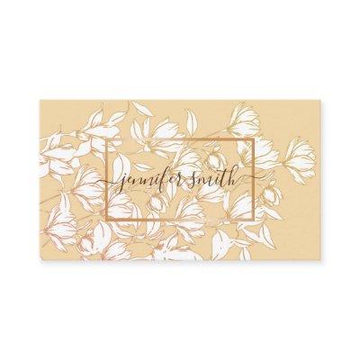 Floral Bouquet Pattern Simple Coral Peach Elegant