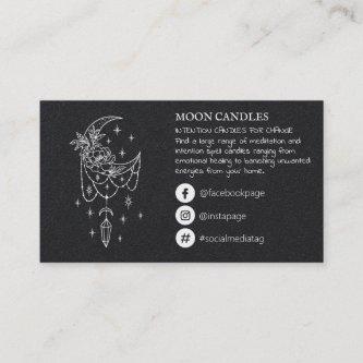 Floral Crustal Moon Candle Spell