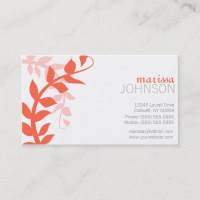 Floral Design Calling Cards