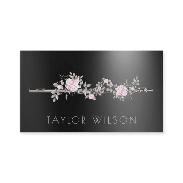 floral flute on black teacher