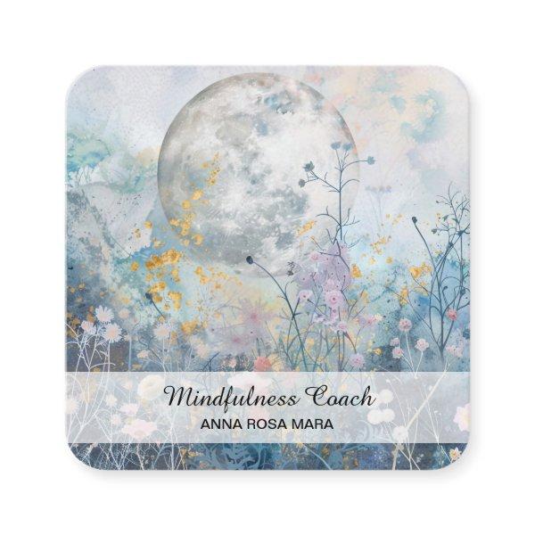 *~* Floral Full Moon Flowers AP70 Ethereal QR Square