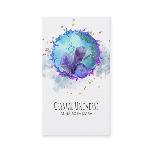 *~* Floral Gold Stars Crystal Gemstone Universe