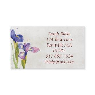 Floral iris Watercolor