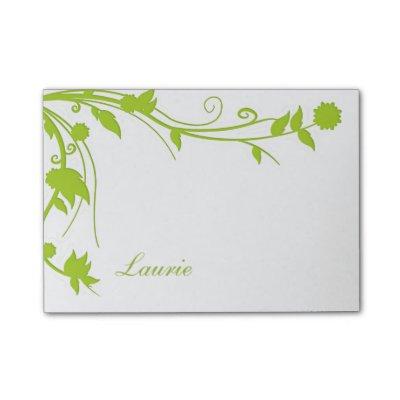Floral Monogram Post Notes