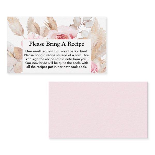 Floral Pampas Grass Bridal Shower Recipe Request