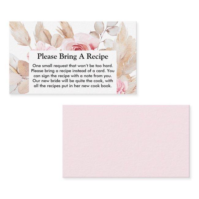 Floral Pampas Grass Bridal Shower Recipe Request