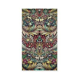 Floral Pattern in Retro Colors, Antique Style Calling Card