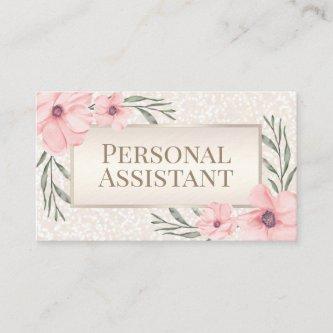 Floral Pearl FAUX Glitter Personal Assistant