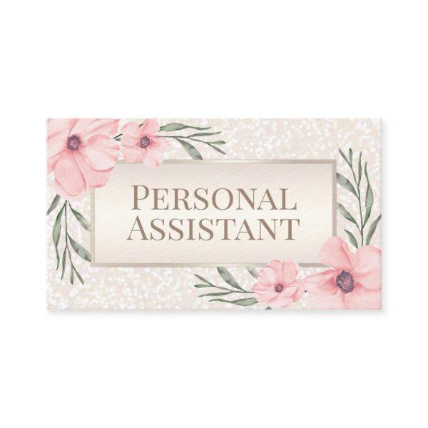 Floral Pearl FAUX Glitter Personal Assistant