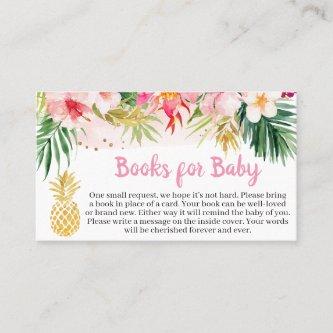 Floral Pineapple Baby Shower Books for Baby
