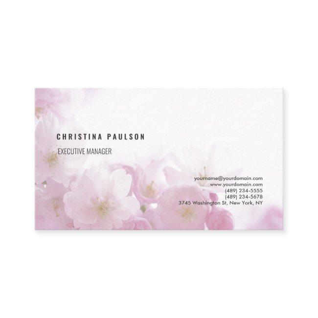 Floral Plain Professional Minimalist Feminine