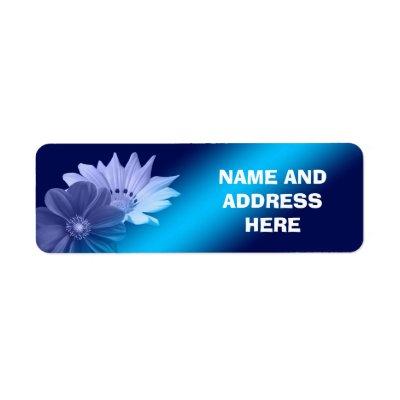 FLORAL RETURN ADDRESS LABELS