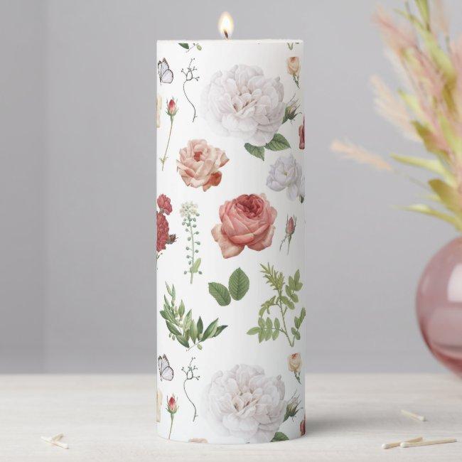 Floral Shops Near Me Pillar Candle