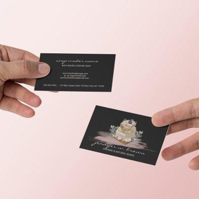 Floral Soap Making Black Pink