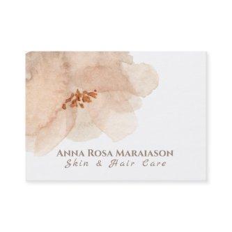 *~* Floral Soft Abstract Peach Beige Watercolor