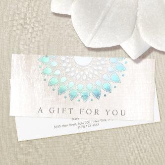 Floral Spa  Turquoise Lotus Gift Certificate