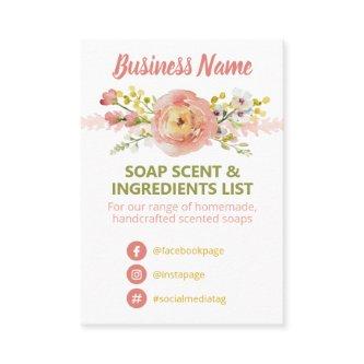 Floral Spring Soap Scent Ingredients List