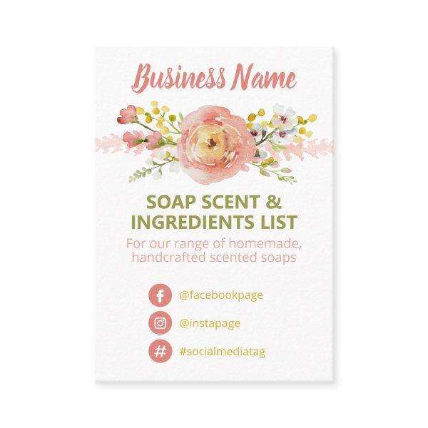 Floral Spring Soap Scent Ingredients List