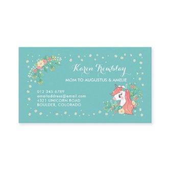 Floral Unicorn Mommy Card