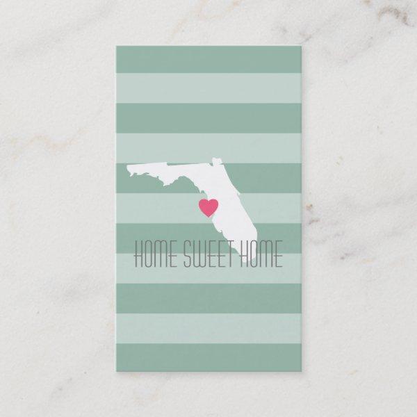 Florida Home State Love with Custom Heart