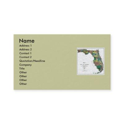 Florida Map and State Flag
