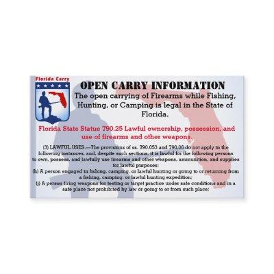 Florida Open Carry Card