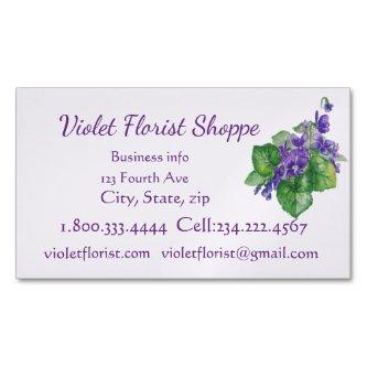 Florist Nature Flower Watercolor Violet Plant    Magnet