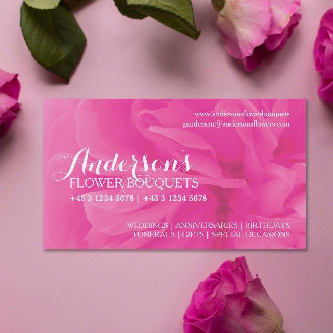 Floristry pink rose florist