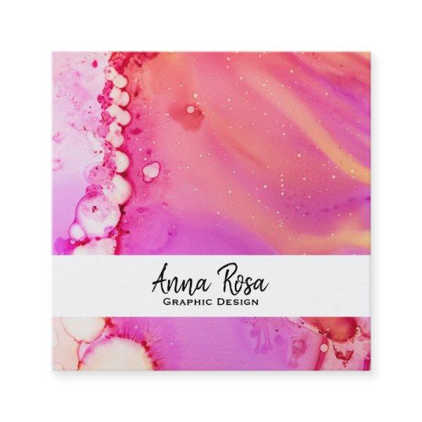 *~* Flow Marble Bold Abstract Organic Watercolor Square