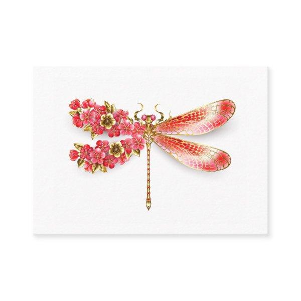 Flower dragonfly with jewelry sakura