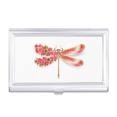 Flower dragonfly with jewelry sakura  case