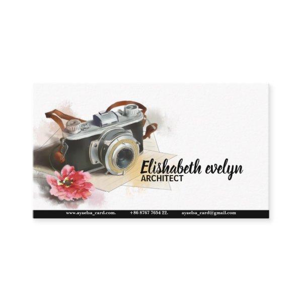Flower Elements Of Hand Painted Travel Camera