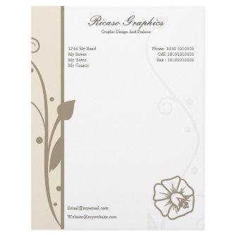 Flower Garden Letterhead