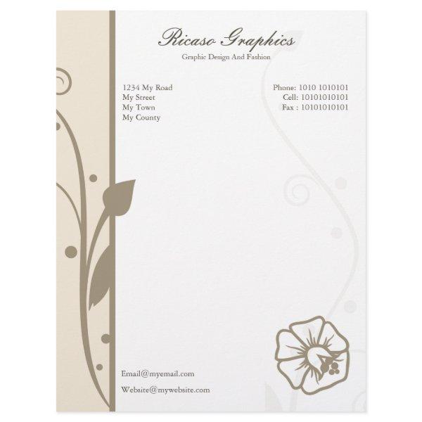 Flower Garden Letterhead