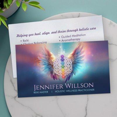Flower of life - Angel Wings - Reiki