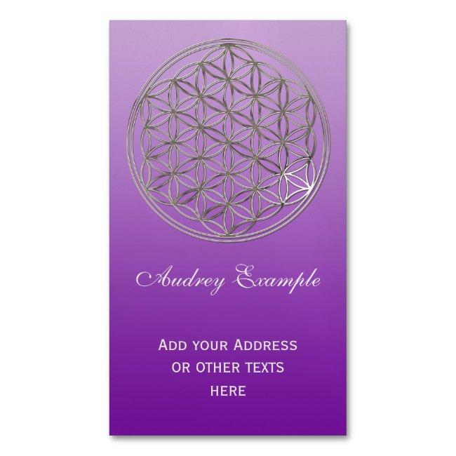 Flower Of Life / Blume des Lebens - silver Magnetic