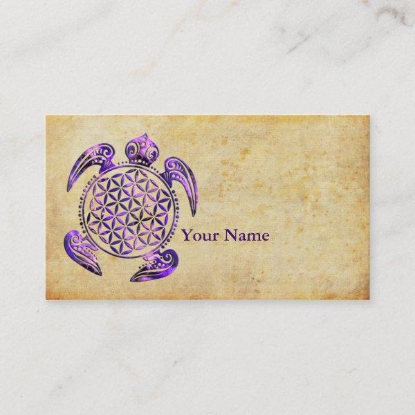 Flower of Life / Blume des Lebens - turtle purple