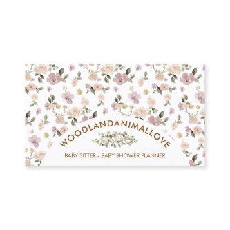 Flower Pattern Botanical Baby Sitter