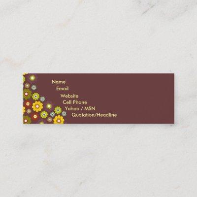 Flower Power Contact Card