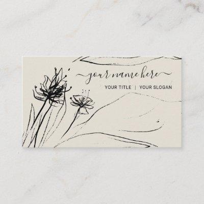 Flower Sketch Elegant handdrawn girly Paper