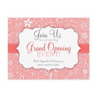 Flowerful Pink Custom Special Event Postcard