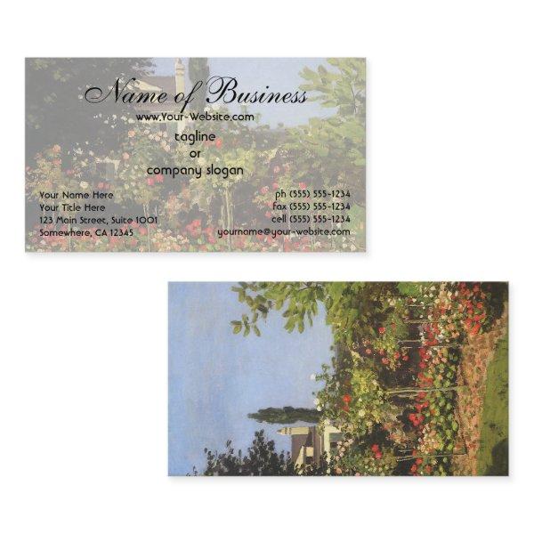 Flowering Garden at Sainte-Adresse by Claude Monet