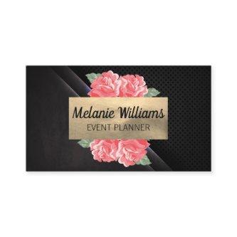 Flowers Black Texture Mesh Background