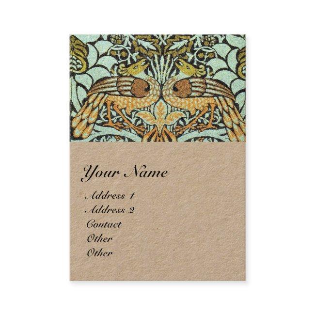 FLOWERS,PEACOCKS AND DRAGONS MONOGRAM Kraft